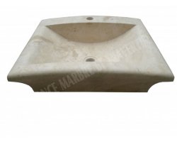 Travertin Beige Évier 56x42 15 cm Adouci 2