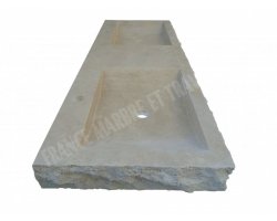 Travertin Beige Évier 140x50 10 cm Éclate   2