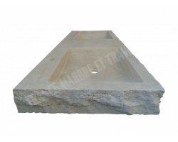 Travertin Beige Évier 140x50 10 cm Éclate   2
