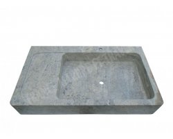 Travertin Silver Évier 120x60 18 cm Adouci 2