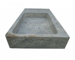 Travertin Silver Évier 120x60 18 cm Adouci 2