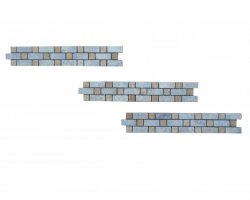 Travertin Frise Silver & Jaune Bordeaux 1 30x5 cm 2