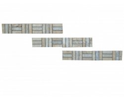 Travertin Frise Jaune & Silver Lyon 1 30x5 cm 2