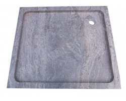 Travertin Silver Bac À Douche 100x90 cm Adouci 2