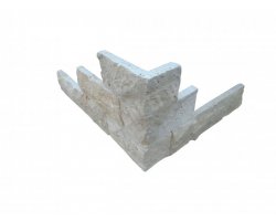 Travertin Beige Nuance Parement Angle 10 cm 2