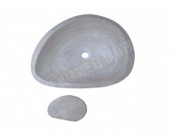 Travertin Beige Vasque Goutte Bouchon Adouci 2