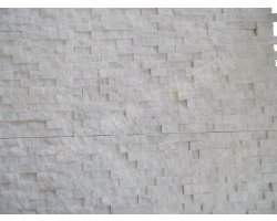 Marbre Blanc Mosaïque 2,5x5 cm Éclate  2