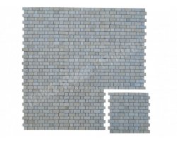 Travertin Beige & Silver Mosaïque Bordeaux 2  2