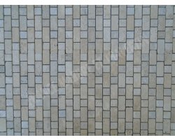 Travertin Beige & Silver Mosaïque Bordeaux 2  2