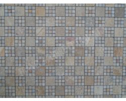 Travertin Jaune & Beige Mosaïque Monaco Antique 2