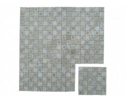 Travertin Silver & Beige Mosaïque Nice Antique 2