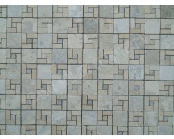 Travertin Silver & Beige Mosaïque Nice Antique 2