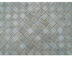 Travertin Silver & Beige Mosaïque Nice Antique 2