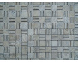 Travertin Silver Mosaïque Paris Antique 2