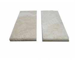 Travertin Beige Clair Margelle 15x30 3 cm Arrondi 2