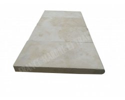 Travertin Beige Clair Margelle 15x30 3 cm Arrondi 2