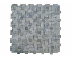 Travertin Silver Mosaïque Opus Romain Antique 2