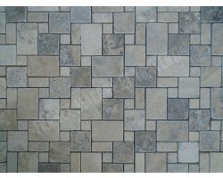 Travertin Silver Mosaïque Opus Romain Antique 2