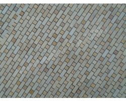 Travertin Beige & Jaune Mosaïque Bordeaux 1 2