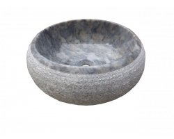 Marbre Afyon Tiger Skin Vasque Lentille Strié 2