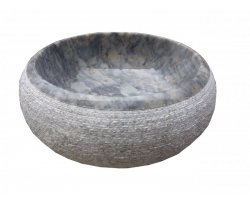 Marbre Afyon Tiger Skin Vasque Lentille Strié 2