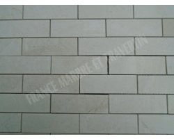 Marbre Beige Mosaïque 4,8x15 cm Poli 2