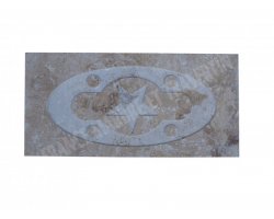 Travertin Beige Décor Gravure 20x30 cm Adouci 2