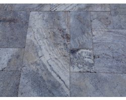 Travertin Silver Opus Romain 1,2 cm Brossé 2
