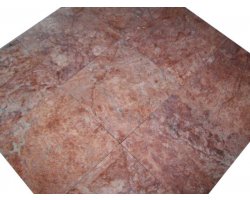 Travertin Rose 40x40 1,2 cm Brossé 2