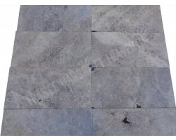 Travertin Silver 30x60 1,2 cm Brossé 2