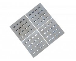 Travertin Beige Siphon Petit Ovale 18x18 cm 2