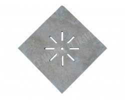 Travertin Beige Siphon Soleil 28x28 cm 2