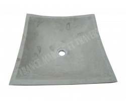 Travertin Beige Carré Vasque 44x44 cm Adouci 2