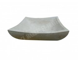 Travertin Beige Carré Vasque 44x44 cm Adouci 2