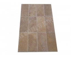 Travertin Noce 20x40 1,2 cm Brossé 2