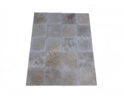 Travertin Beige Nuance 20x20 1,2 cm Brossé 2