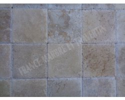 Travertin Beige Nuance 20x20 1,2 cm Brossé 2