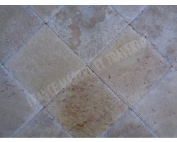 Travertin Beige Nuance 20x20 1,2 cm Brossé 2