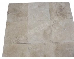 Travertin Beige Clair 40x40 1,2 cm Brossé 2