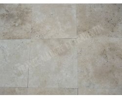 Travertin Beige Clair 40x40 1,2 cm Brossé 2