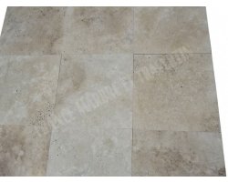 Travertin Beige Clair 40x40 1,2 cm Brossé 2