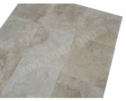 Travertin Beige Clair 40x40 1,2 cm Brossé 2