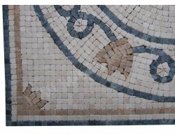 Travertin Mixte Micro Rosace 61x61 cm Antique 2