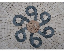 Travertin Mixte Micro Rosace 61x61 cm Antique 2