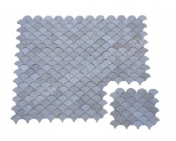 Marbre Beige Arabesque Mosaïque Shell Poli 2