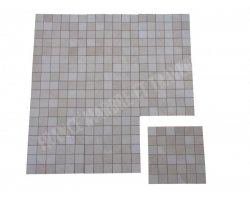 Marbre Beige Marfil Mosaique 4,8x4,8 cm Adouci 2