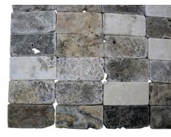 Travertin Silver 7,5x15 cm Antique 2