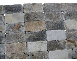 Travertin Silver 7,5x15 cm Antique 2