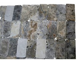 Travertin Silver 7,5x15 cm Antique 2