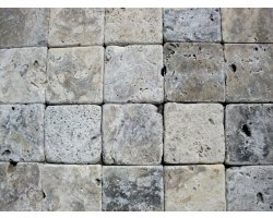 Travertin Silver 10x10 cm Antique 2